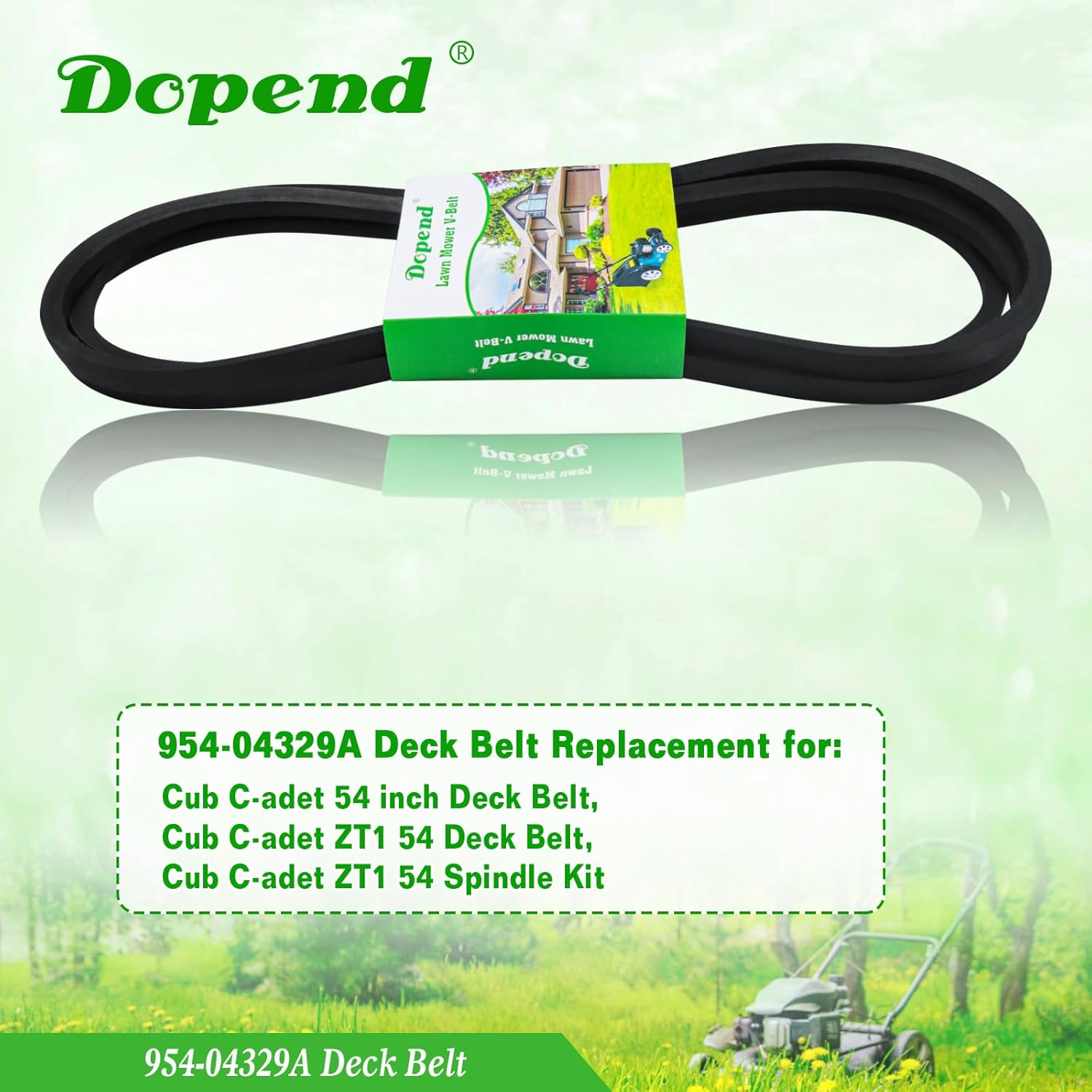 954-04329A Deck Belt 5/8'' x 148-1/4'' for Cub Cadet ZT1, RZT-L54, MTD, Craftsman Lawn Mowers, Replaces 954-04329A 54 inch Deck Drive Belt Cub Cadet 954-04329, 754-04329,754-04329A