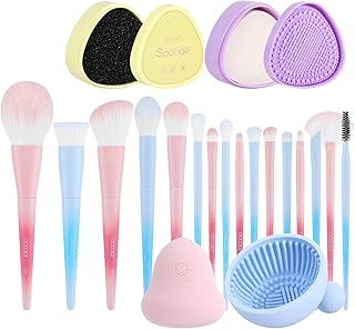 Docolor Juego de brochas de maquillaje de fan...