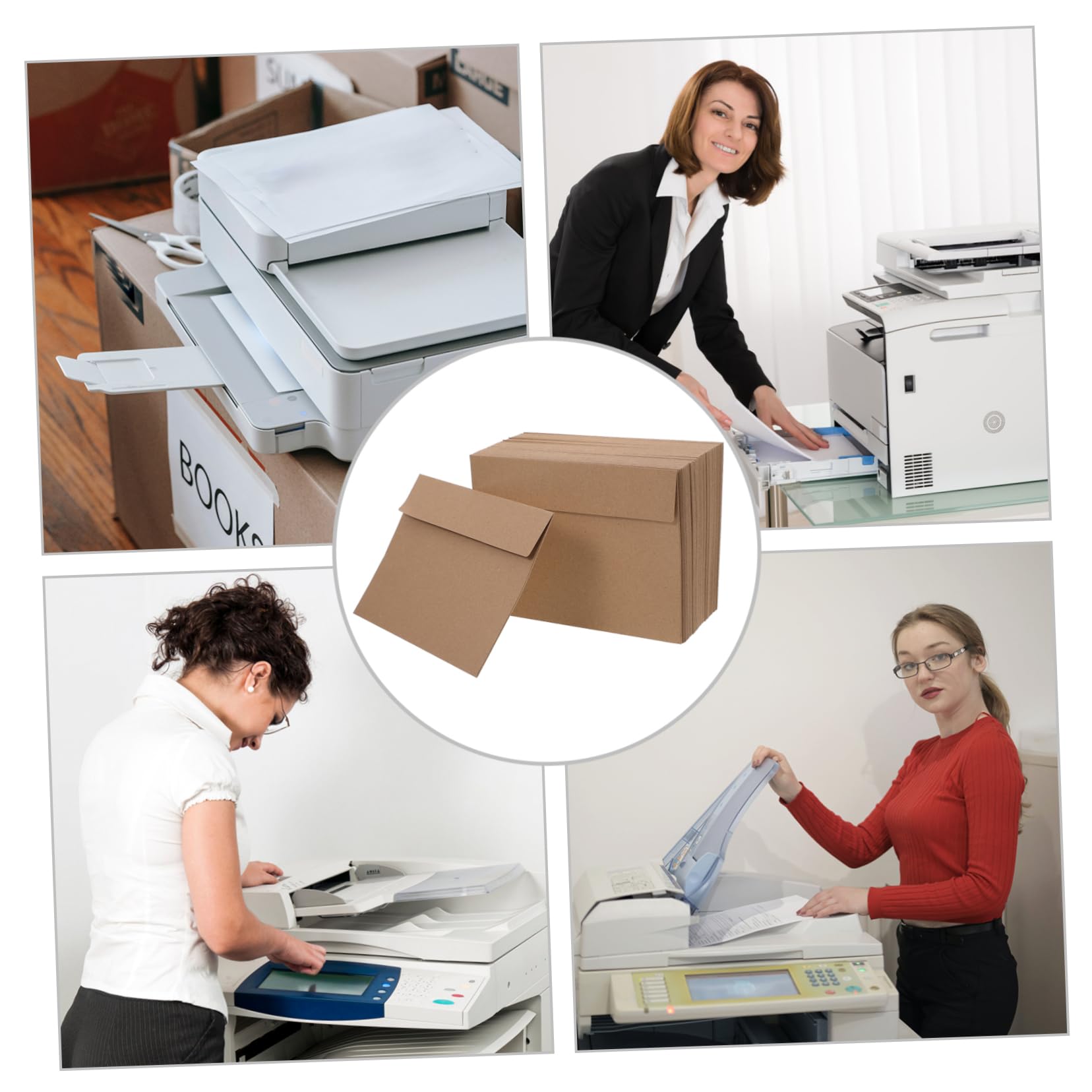 100Piezas Cubiertas de Carta de Autoadhesivas Uds Sobres de Papelería Invitaciones Bodas de Resistentes y Duraderos