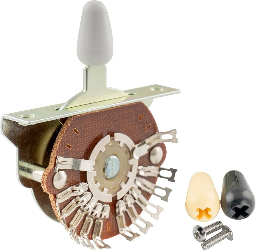 Amazon | Musiclily Pro 5WAYレバースイッチ2回路5接点ピックアップ