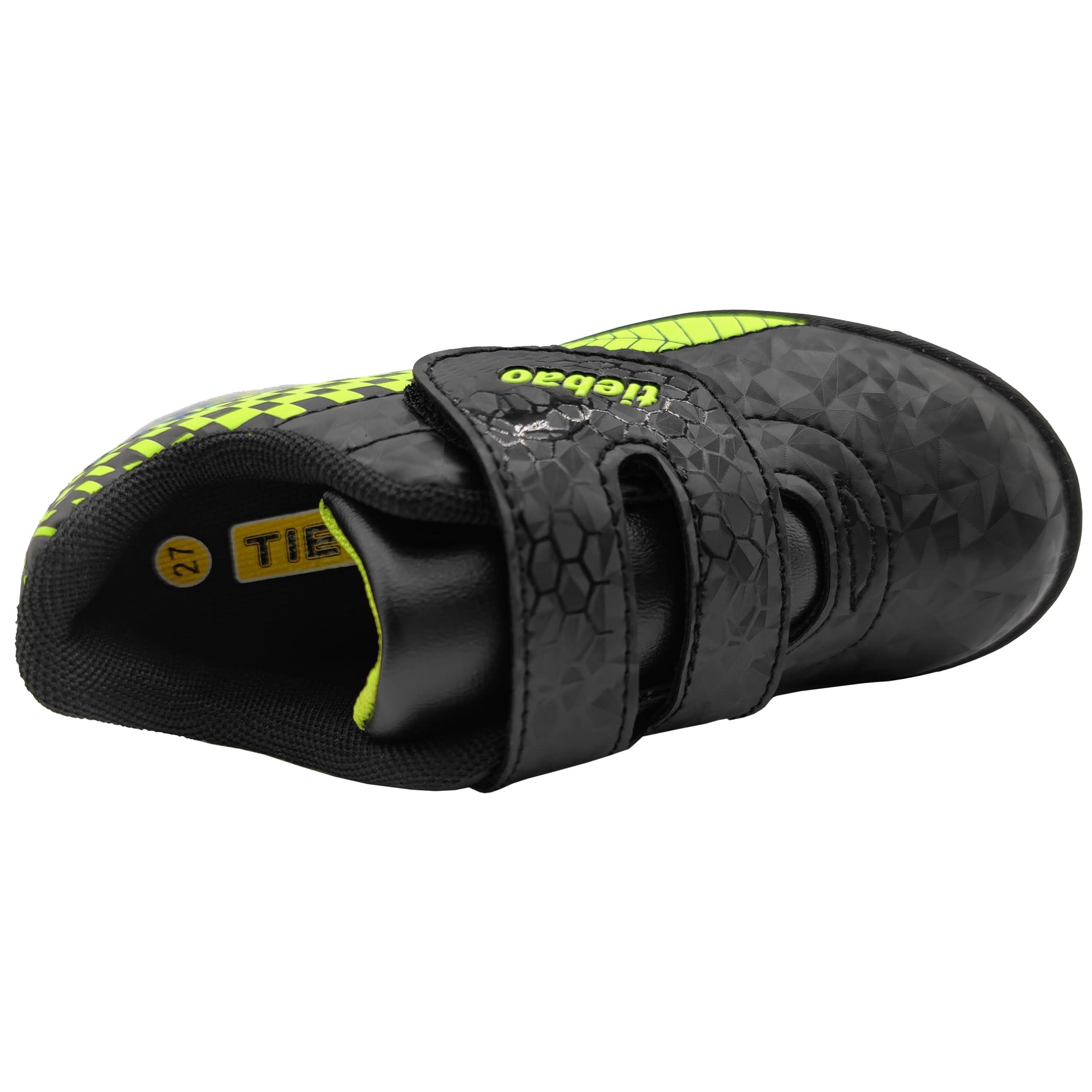 Unisex - dziecięce korki piłkarskie buty do murawy sportowe outdoorowe mocne buty sportowe buty piłkarskie chłopcy dziewczęta haczyk i pętelka (Toddler/małe dziecko/duże dziecko)