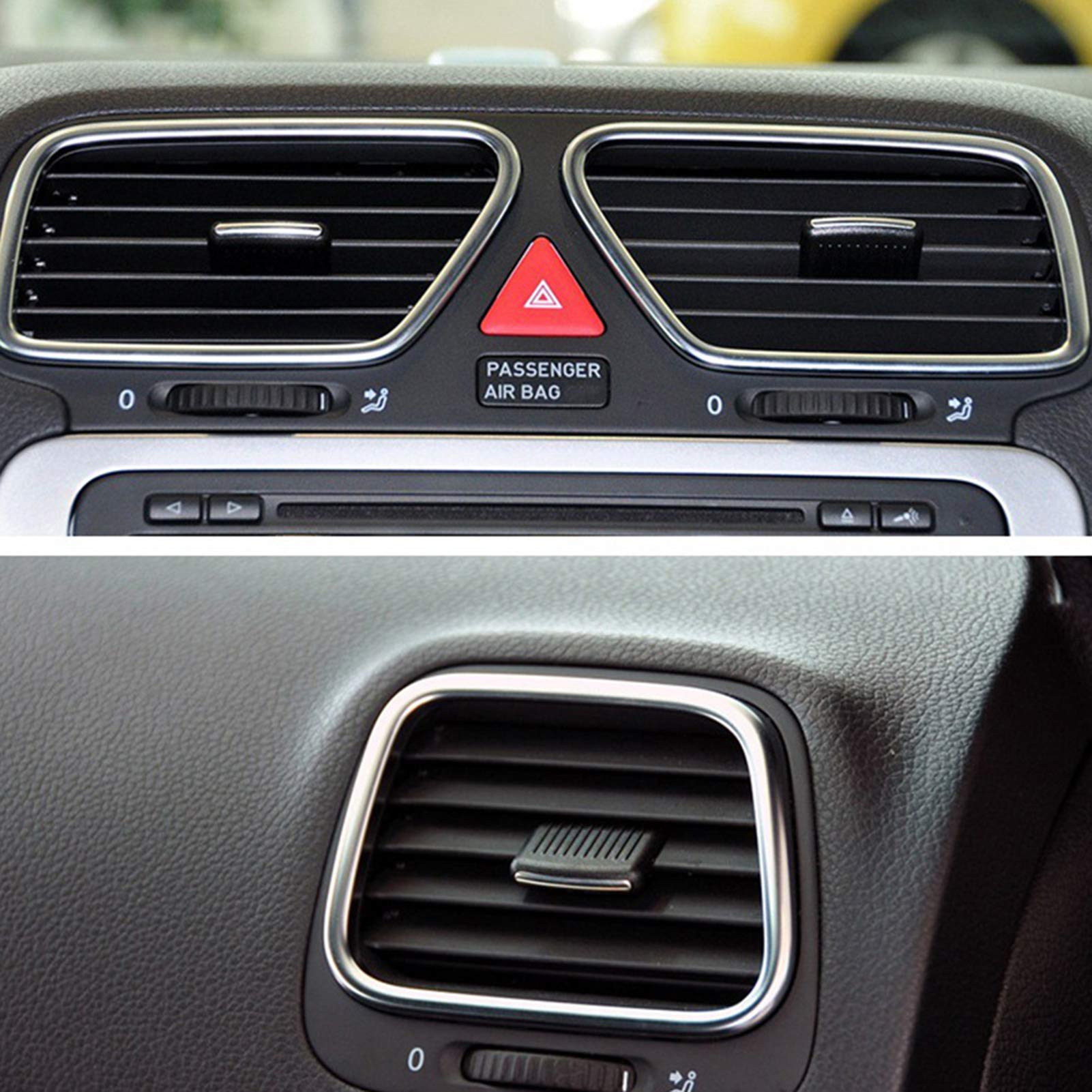 Qiilu Pestaña de Repuesto para ventilación de Aire Acondicionado, Kit de reparación de Clip de pestaña de Salida de ventilación Delantera para Coche para Sagita
