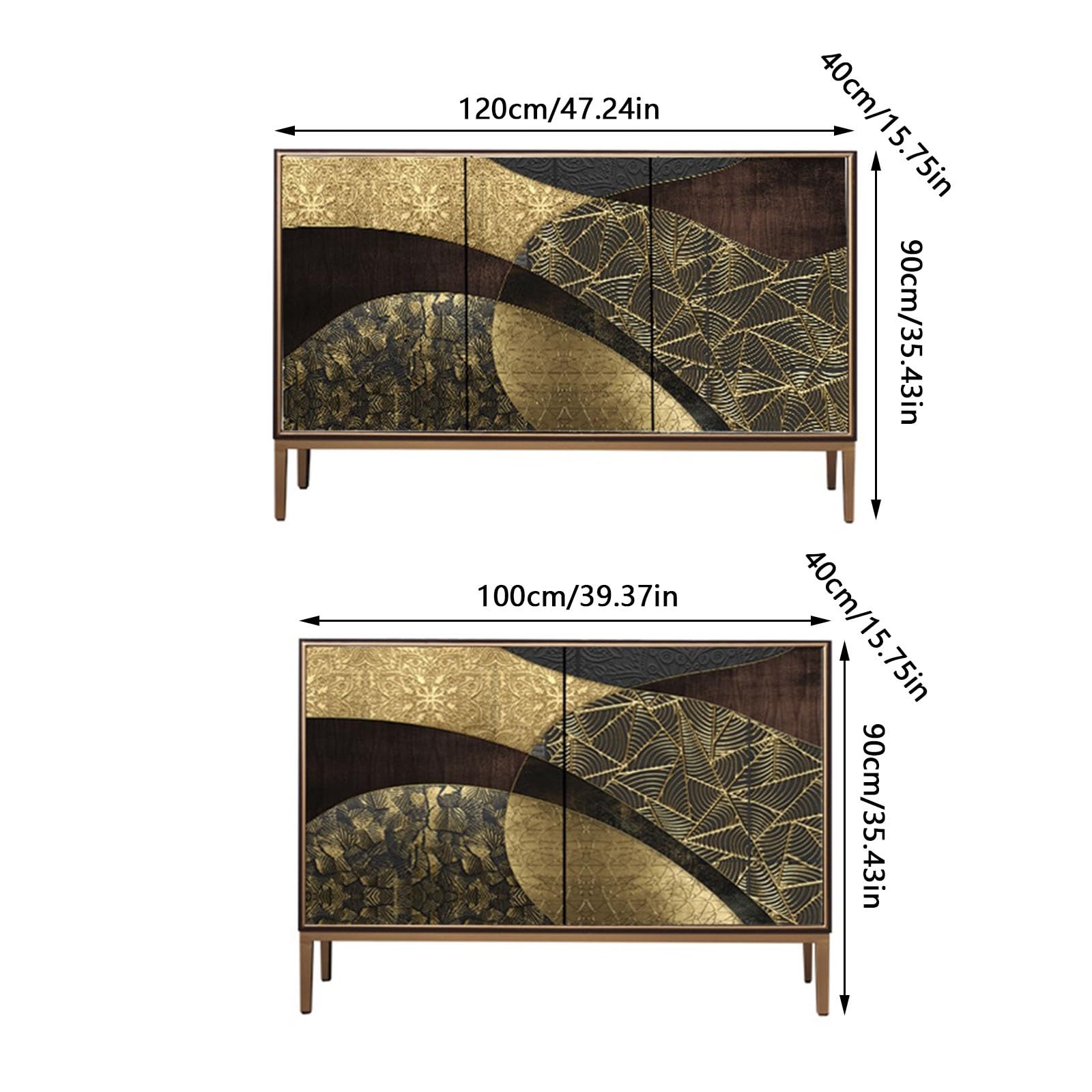 Armadio cucina Organizzatore for credenza da cucina, mobiletto decorativo stoccaggio(100 * 40 * 90cm)