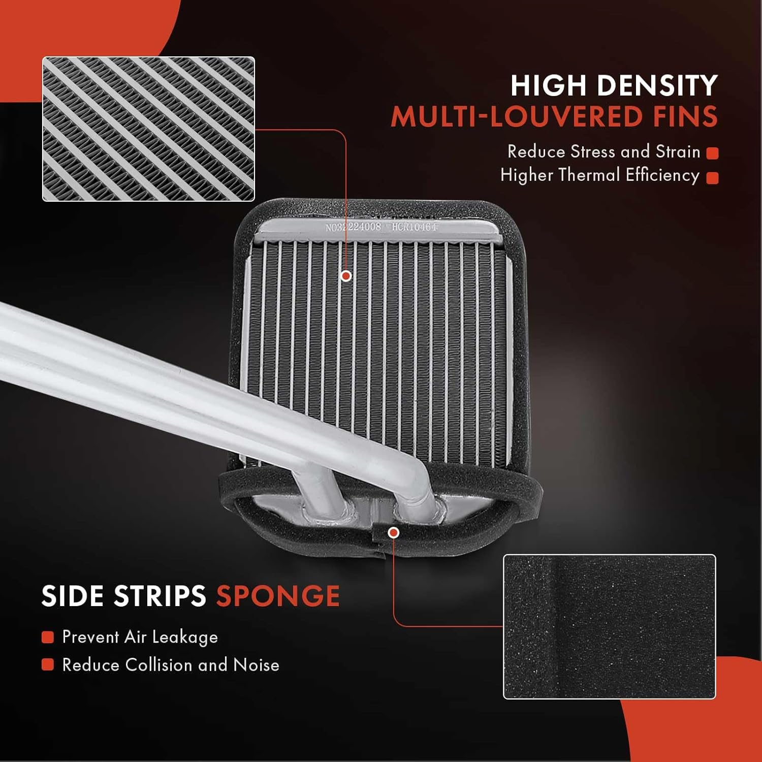 A-Premium Rear HVAC Heater Core Compatible with Cadillac Escalade 2002-2006, Escalade ESV 2003-2006, Escalade EXT 2002-2006 & Chevy Tahoe 2000-2006 & GMC Yukon 2000-2006