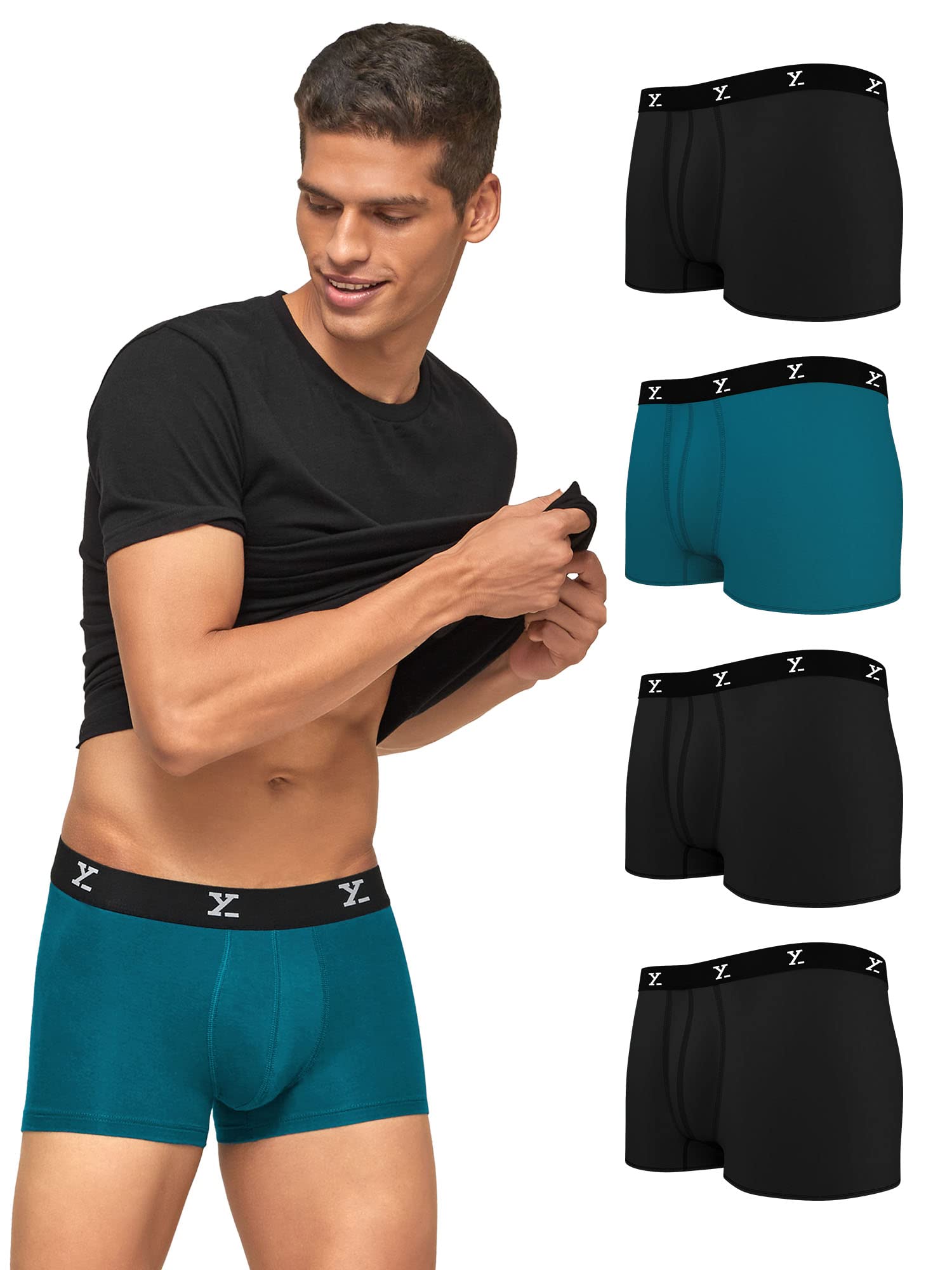 XY XX Ace Intellisoft - Boxer da uomo, in micromodale, confezione da 3