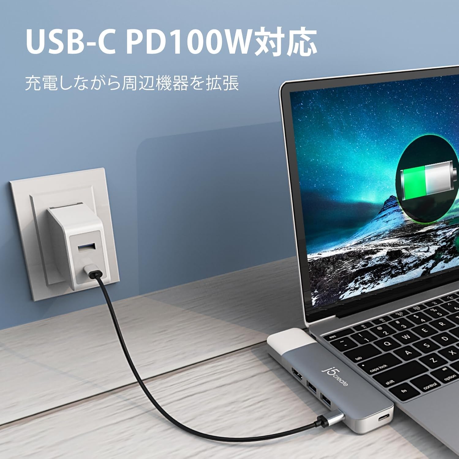 j5create UltraDrive Kit USB-C Multi-Display Modular Dock, 0.51" H x 1.34" W x 3.86" D, Silver, JCD389