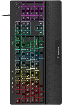 Rampage Eclipse Black Usb RGB Illuminated Q Gaming 4 Key Macro Gaming Keyboard Mouse Set