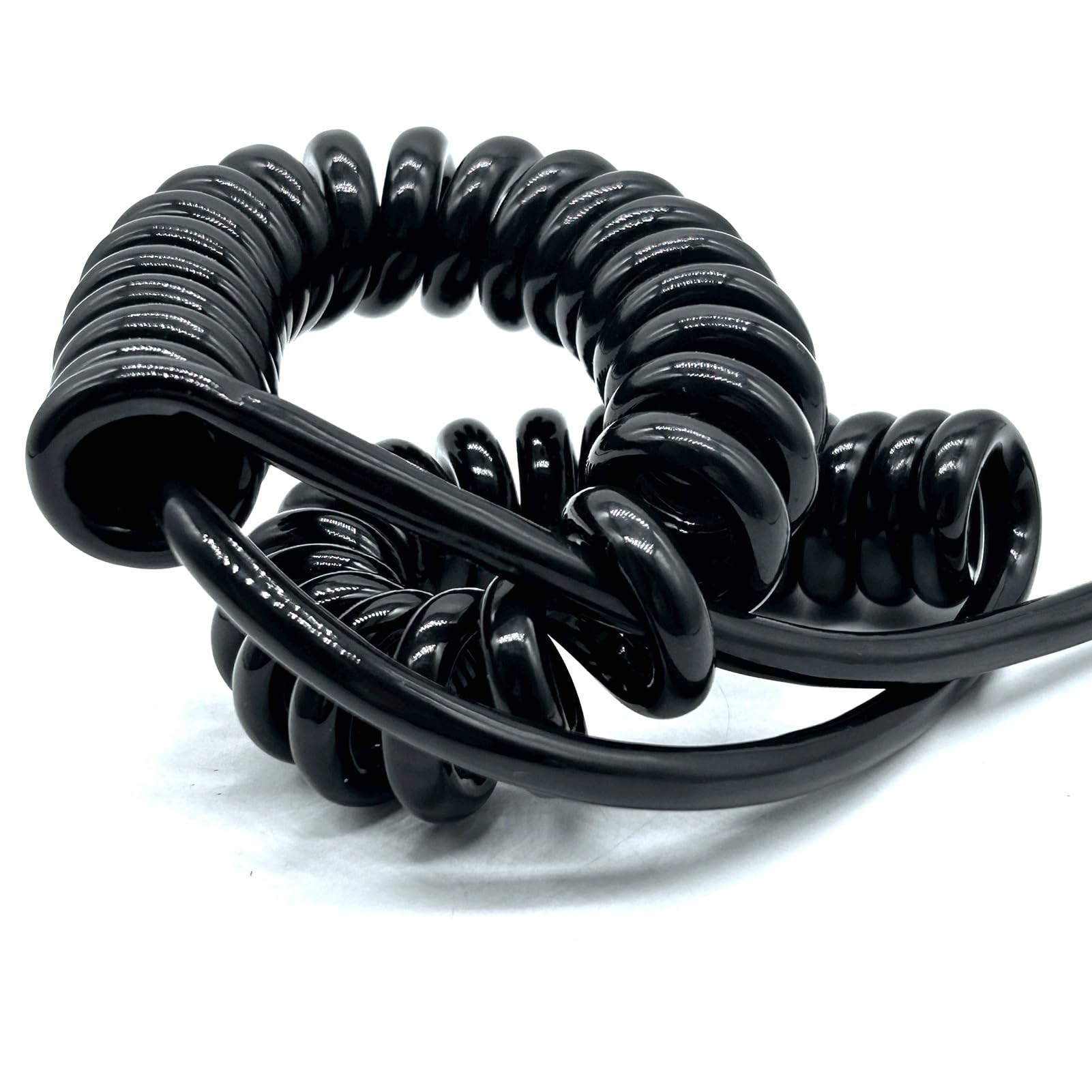 6-rdzeniowy kabel sprężynowy odporny na zimno elastyczny 5 metrów hydrauliczny podnośnik chowany elektryczny spirala elastyczna elastyczna (20AWG)