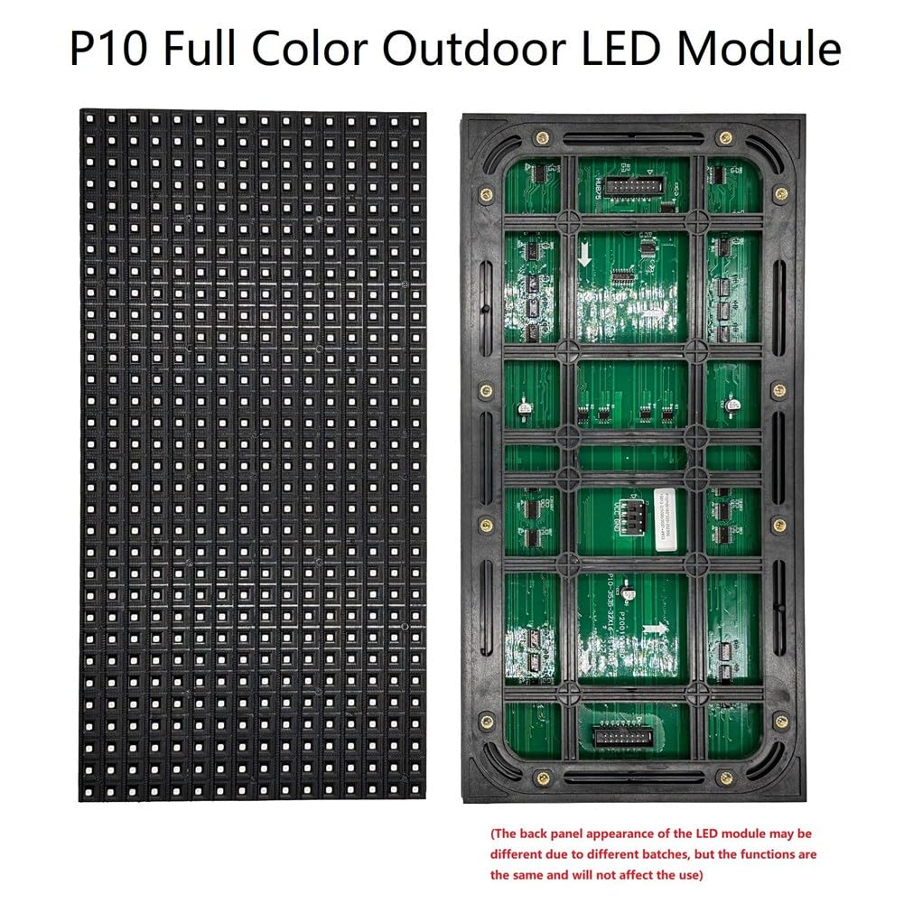 2 Pezzi P10 Modulo LED per Esterni A Colori Completi HUB75 SMD3535 32x16 Pixel Pannello Display LED 320x160mm 1/4S Driver