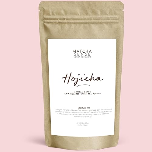 Miniatura 5 de Matcha Sense - Auténtico polvo japonés de Hojicha - Té verde tostado lento premium, baja en cafeína, alternativa al café, bolsa resellable fácil -