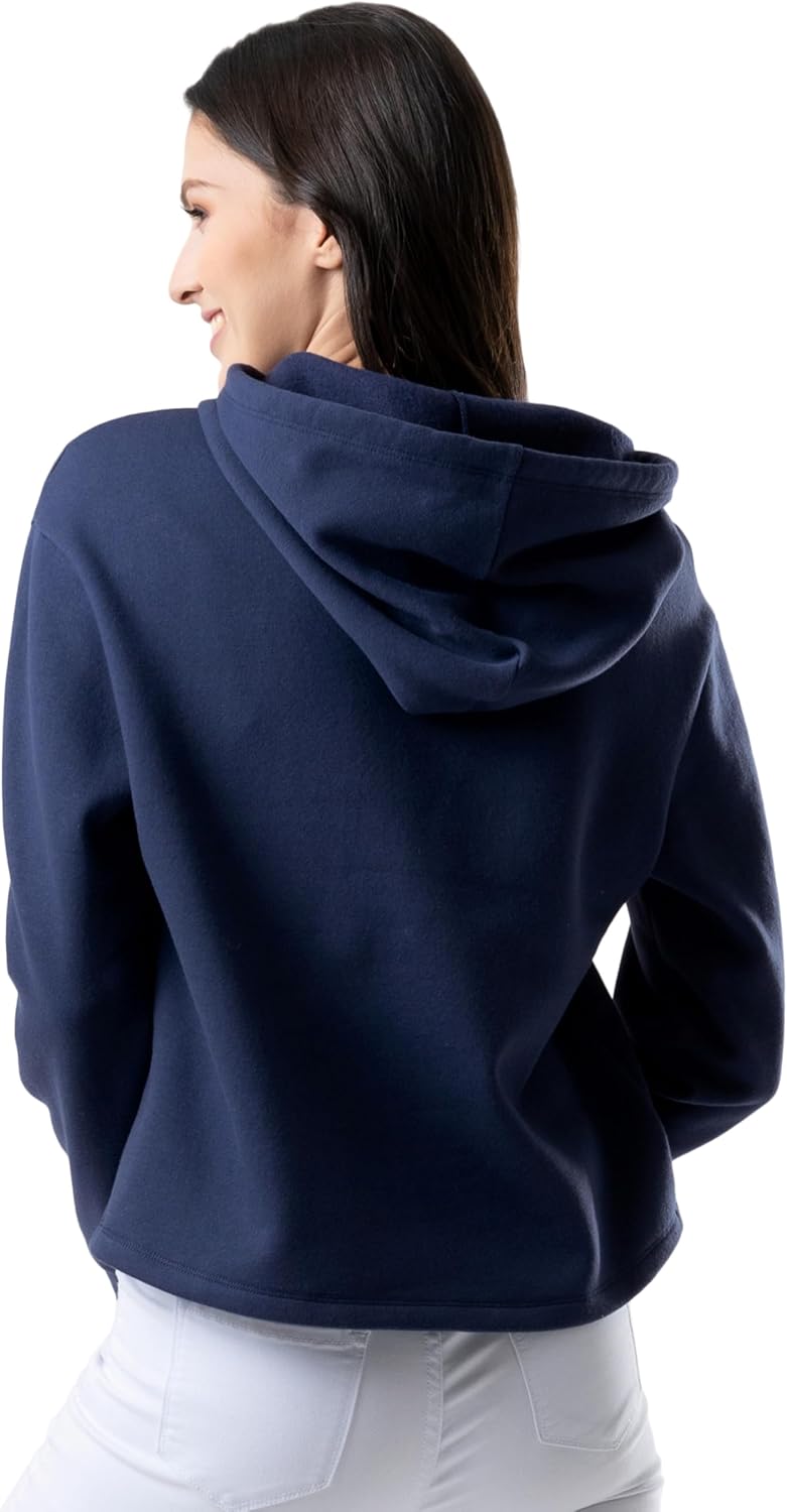 Lee womens Quarter Zip Fleece Hoodie - Image 2