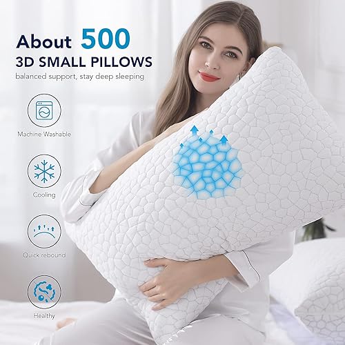 Miniatura 5 de QUTOOL Juego de 2 almohadas de gel refrescante y almohada Queen