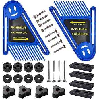 Double Featherboard Table Saw Set 21 x 16.5 cm Spring Boards with Screws and Washers Milling Lift Accessories for Table Saws Band Saws Milling Tables Fence Tools