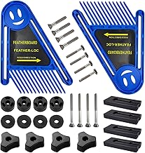 Feather Board Double Kit, 8.25 x 6.5 Inch Feather Board with Screws and Washers, Milling Machine Tools, Multi-purpose Featherboard Set, for Bench Saw Milling Cutter Guide Miter Control Slot