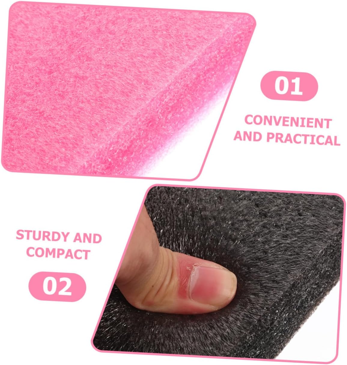 SEWOART 30pcs DIY Felting Crafts Wool Felting Mat Dense Felt Pads Shape Lightweight Portable Replacement for Old Broken Mats