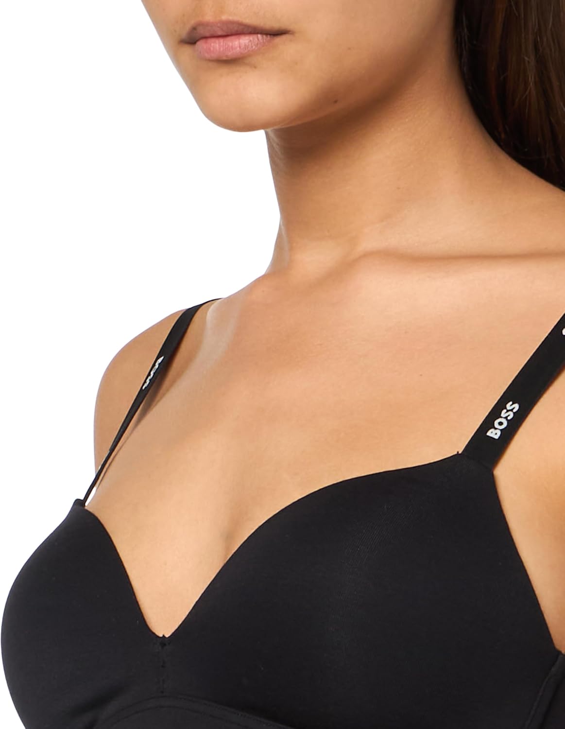 BOSS Women's Logo Straps Padded Triangle Bra - Image 3