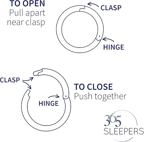 Miniatura 3 de 365 Sleepers - Piercing para el cuerpo de acero quirúrgico 316L, 20G, 18G, 16G, 14G, 12G, 10G, 8G, 6G, con sección abisagrado, se vende por unidad