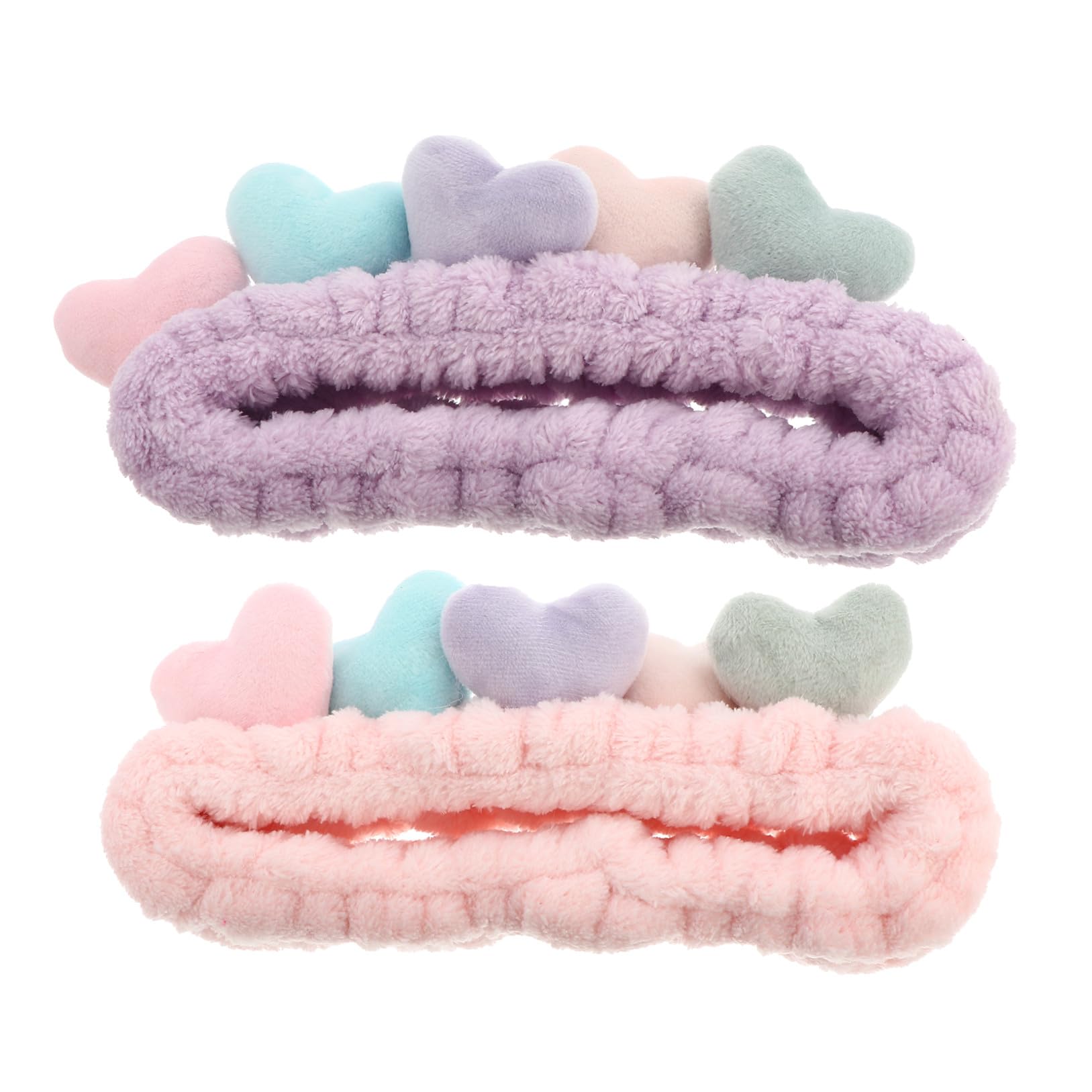 FRCOLOR 3 Set Di Fasce Elastiche Per Da Doccia Per Il Trucco Per Donne Comode Fasce Per La Della Pelle Per Il Lavaggio Del Viso 2 Pezzi * 3