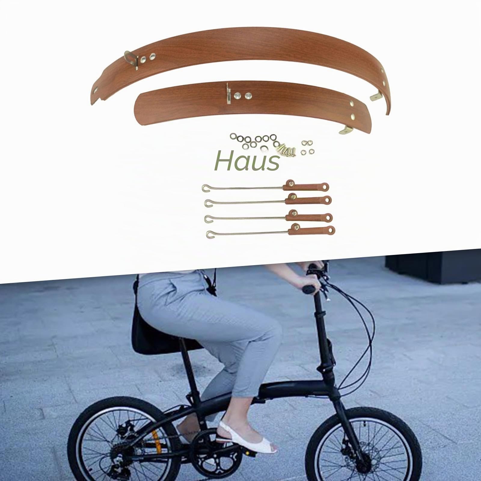 Amagogo Klappbarer Fahrrad Schutzblech, Vorderer Hinterer Schutzblech, Radschutz, Reparatur, Ersatzteile, Fahrrad Schutzblech Zum Reiten,