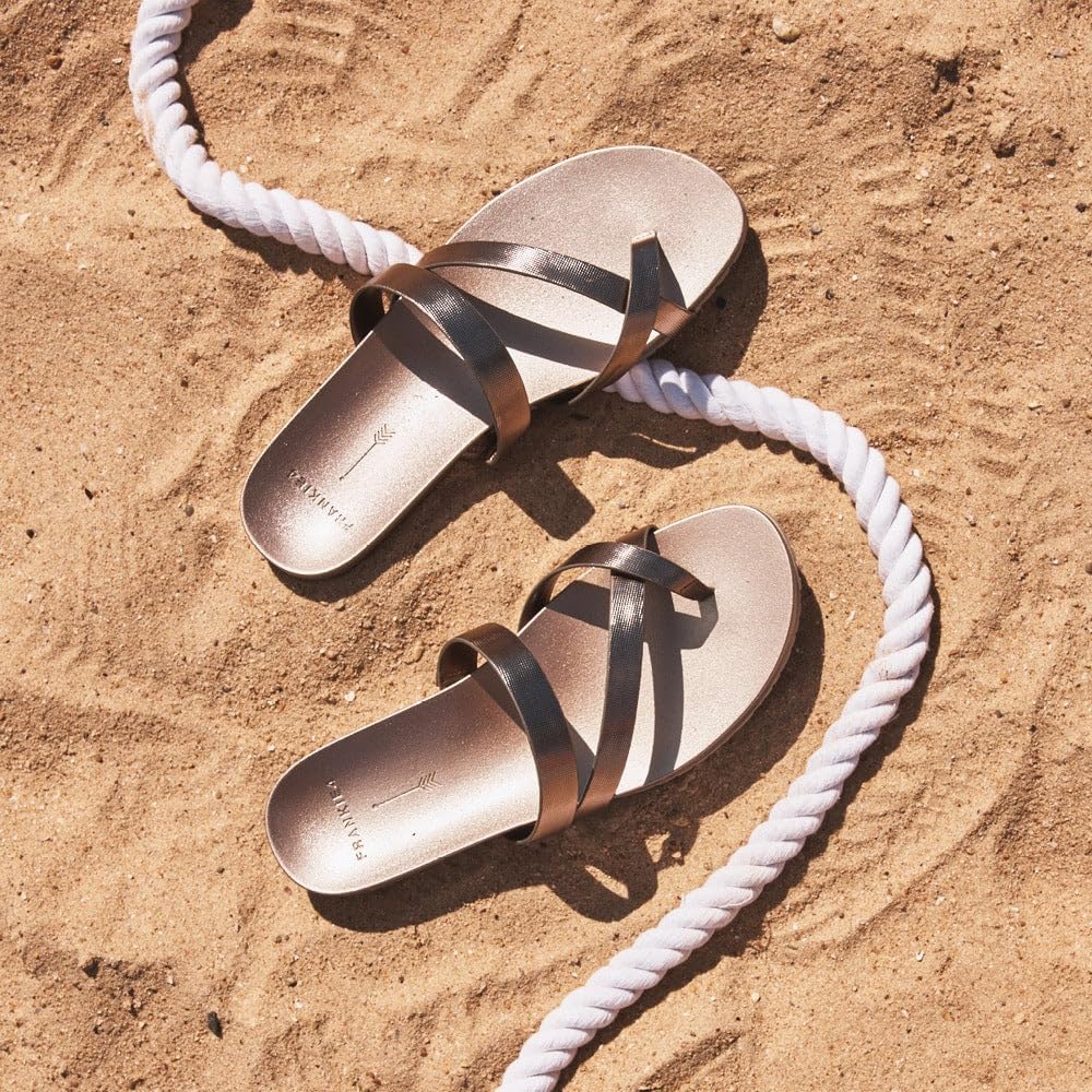 FRANKIE4 Women's Waterproof Leather Slide Sandal - Isla