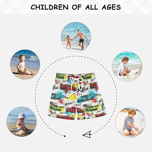 Miniatura 4 de Dussdil Boy's Boys Swim Trunks Kid's Toddler Swim Board Shorts Beach Swimwear Swimsuit Bathing Suits