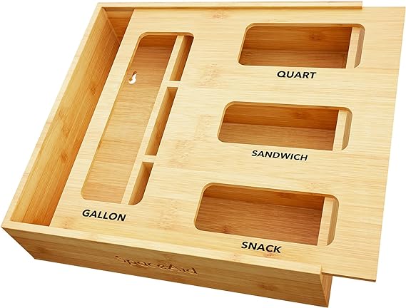 SpaceAid Bag Storage Organizer for Kitchen Drawer