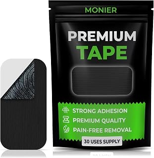 MONIER Premium Tape (30 Pack) - Pain Free Removal, Hypoallergenic, Latex Free & Gentle On Skin - Skin Friendly Adhesive Cotton Tape