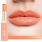 Oulac Shine Orange Lipstick for Women, 2 in 1 Glossy Coral Orange Tinted Lip Balm, Hydrating Lipstick for Dry Lips, Moisture Shine Juicy Finish Vegan 2.2g/0.07oz (21)