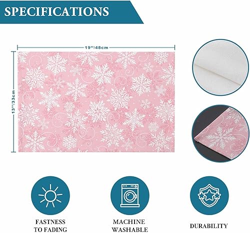 Vista 672 de Juego de 6 manteles individuales rojos para el día de San Valentín, diseño de corazón de San Valentín, resistentes al calor, lavables, manteles