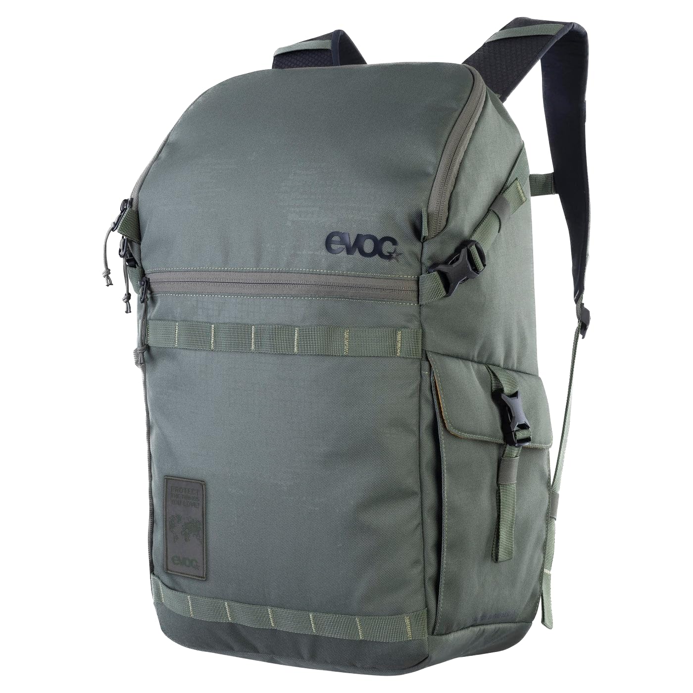 EVOC TRAVEL BACKPACK 22 Reiserucksack (Handgepäck Rucksack mit Top-Opening, Laptopfach mit seitlichem Zugriff, ergonomische Schulterträger, Organizer-Fächer, Seitenfächer, Volumen: 22 l)