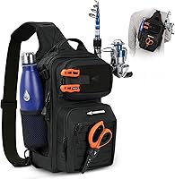 KastKing BlowBak Tactical Sling Bag - Lightweight Fishing Backpack for Tackle Storage, Hiking & Kayak Gear