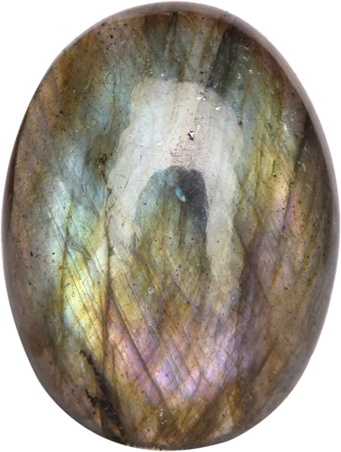 Pendant Size Blue Flash Labradorite Gemstone 23.00 Ct Oval Shape Stone Cabochon Labradorite Healing Crystal