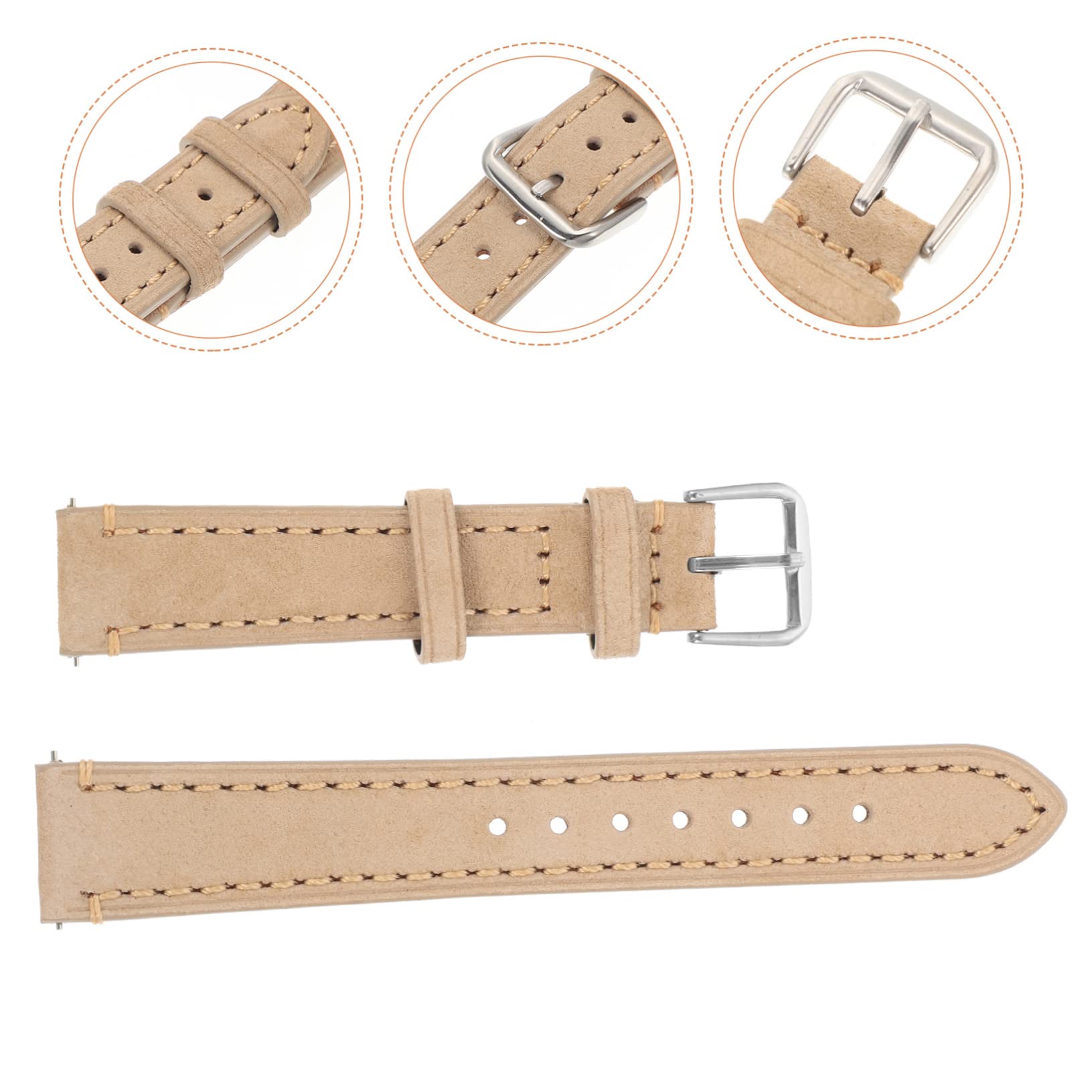 Uonlytech 3piezas Correa De Reloj De Suede y Resistente Para Uso Diario Compatible Reemplazo De Reloj Costura Ligera y Transpirable Fácil De Instalar y Ajustar