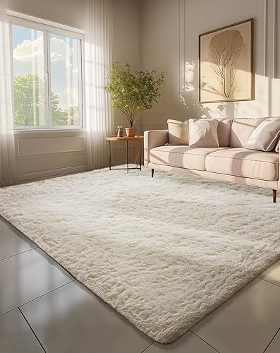 Ophanie 6x9 Area Rugs, Upgrade Non-Slip Fluffy Soft Rugs for