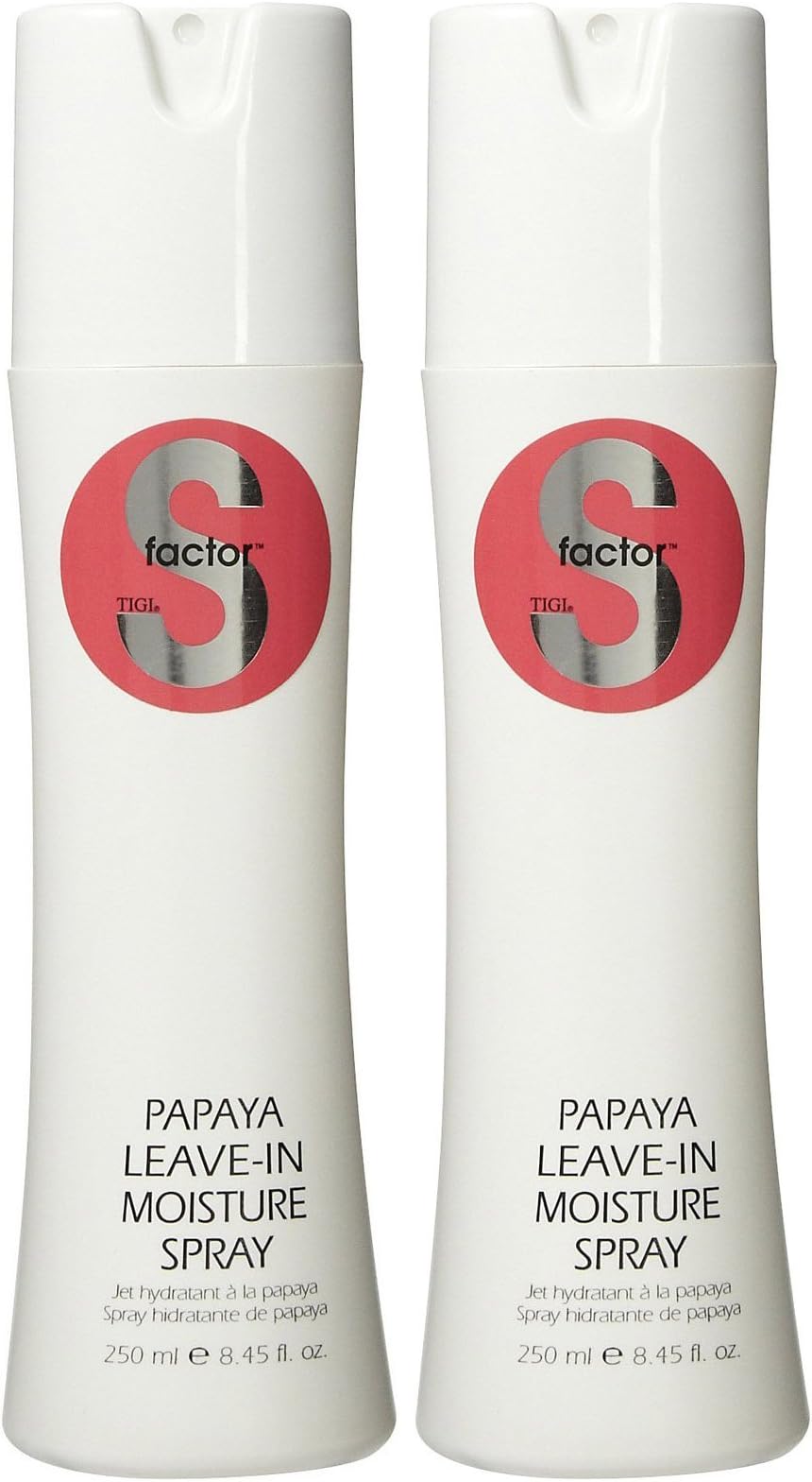 TIGI S Factor Papaya Leave In Moisture Spray, 8.45 oz, 2 pk