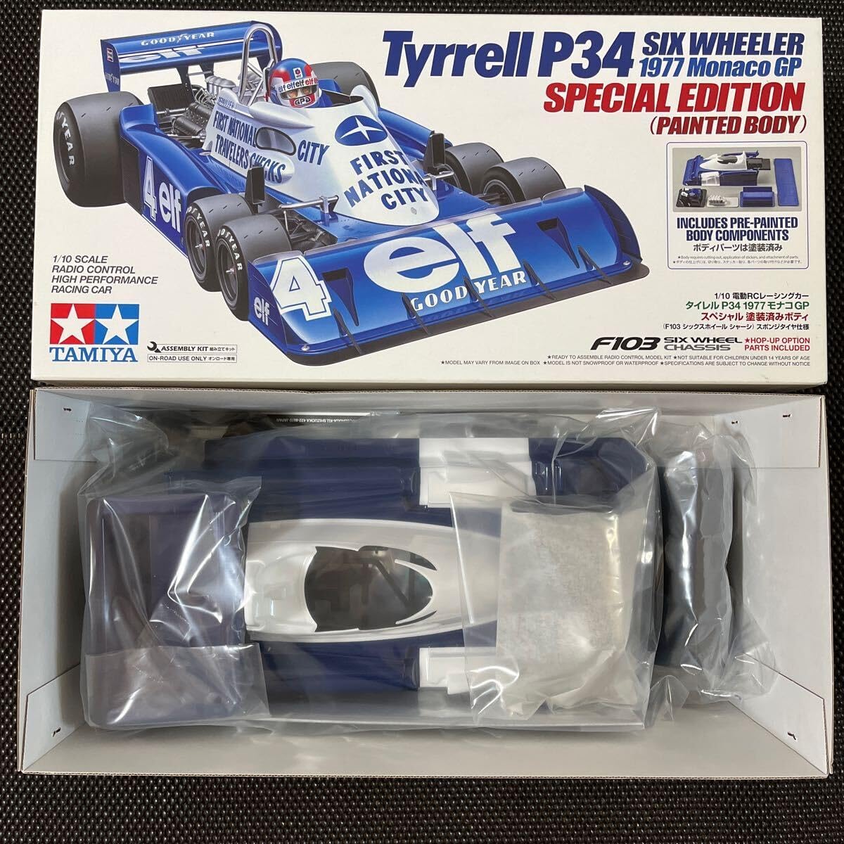 タミヤ 1/10電動RC タイレル P34 1977モナコGP スペシャル 塗装済み