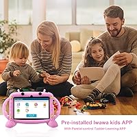 Vista 5 de MengDash Tableta para niños, tableta de 7 pulgadas para niños de 2 a 10 años, tableta de aprendizaje educativo Android 11, 3 GB de RAM+32 GB