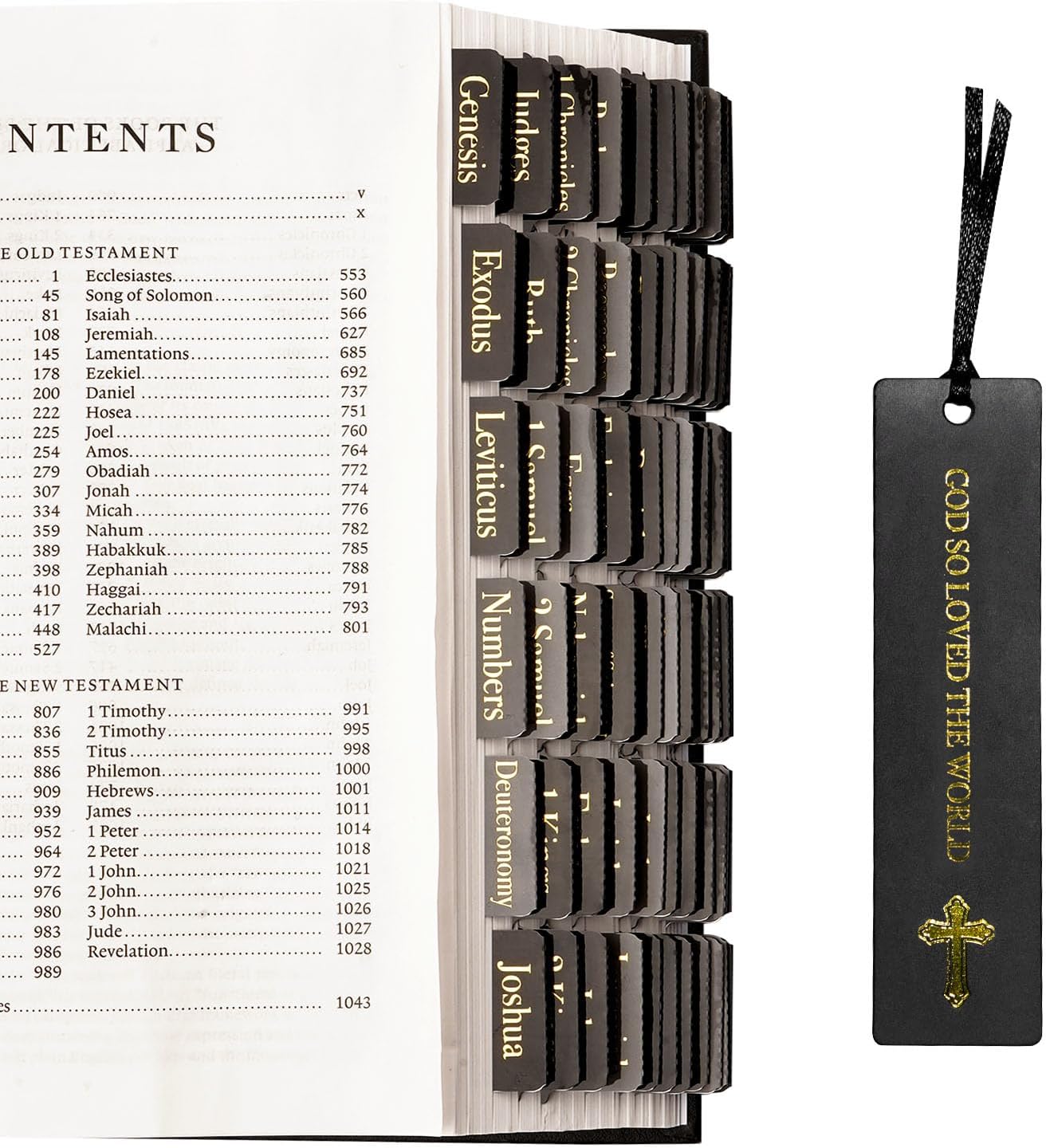 Morjor Bible Tabs for Women and Men, Retro Theme, 75