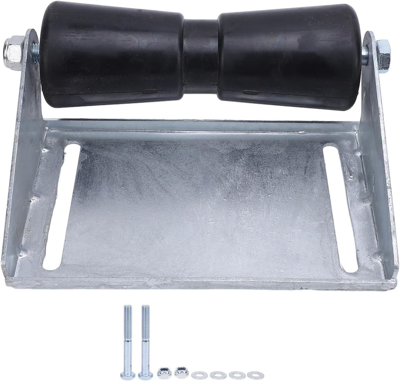 固定式キールローラーブラケットアセンブリ、亜鉛メッキスチールボートトレーラーローラーブラケット付き|キールローラーアセンブリ、2-3インチトレーラータンフレーム用ボートツール ERYUE 亜鉛メッキ鋼製ボートトレーラーローラーブラケットセット、ゴム製キールロアセンブリ付きボートの労力を節約します