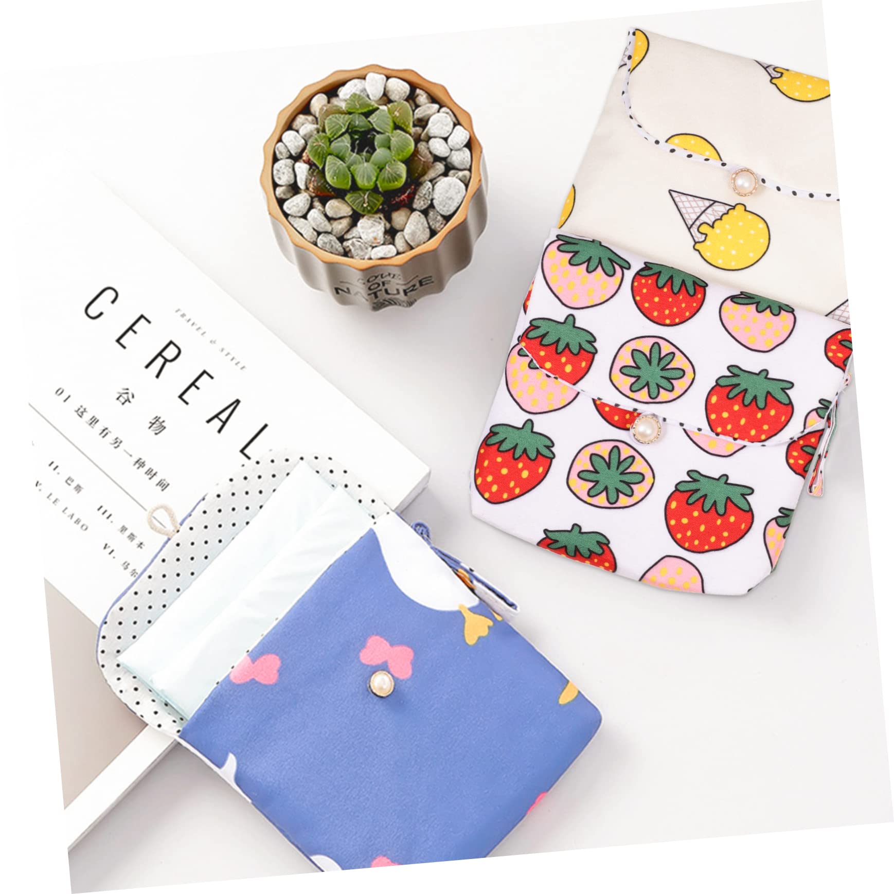 20 Pz Custodia Per Assorbenti Igienici Custodia Per Assorbenti Mestruali Piccola Borsa Bagnata Crostata Mestruale Aragosta Portamonete Cerniera Piccolo Cambiamento Cotone Viaggiare