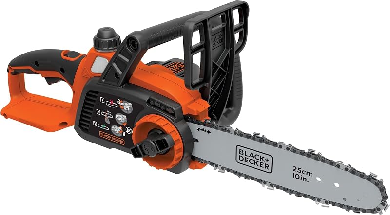 20V MAX Chain Saw Cordless Chainsaw, 10-Inch Battery Chainsaw, Tool Only, for Wood Cutting and Tree Pruning, Includes Guide Bar Scabbard (LCS1020B)