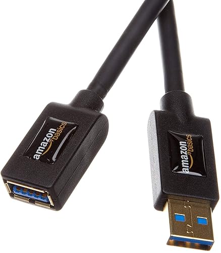 Tienda Basics Cable de extensión USB 3.0 - Cable adaptador A-macho a A-hembra - 3.3 pies (3.3ft)