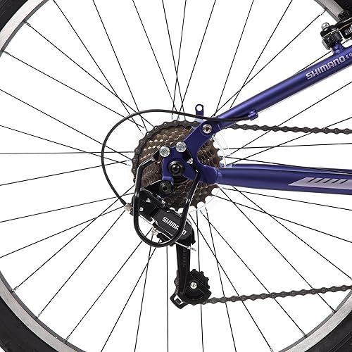 Miniatura 107 de Huffy Stone Mountain Hardtail Mountain Bike for Boys/Girls/Men/Women, 20"/24"/26" Sizes, 6 or 21 Speed Shimano Twist Shifting, Front or Dual