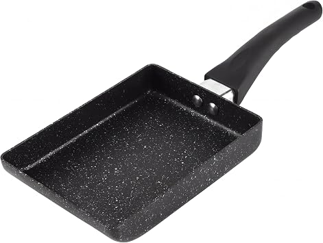 Tamagoyaki Pan, Japanese Omelette Pan, Rectangular Non-Stick Mini Frying Cooker with Anti Scalding Handle Japanese Egg Pan Gas Stove and Induction Hob Compatible