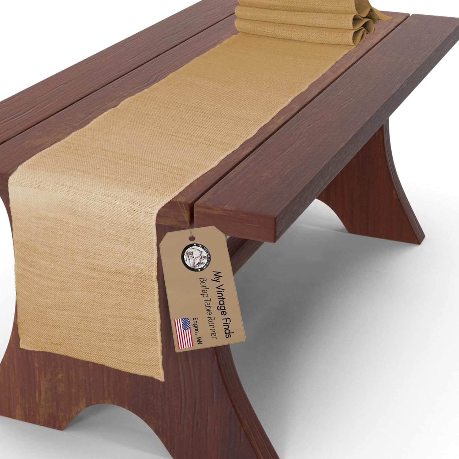 Burlap Table Runners 10 Pack Rustic Farmhouse Wedding Reception Table Runner (10 Pack 30 Yards)