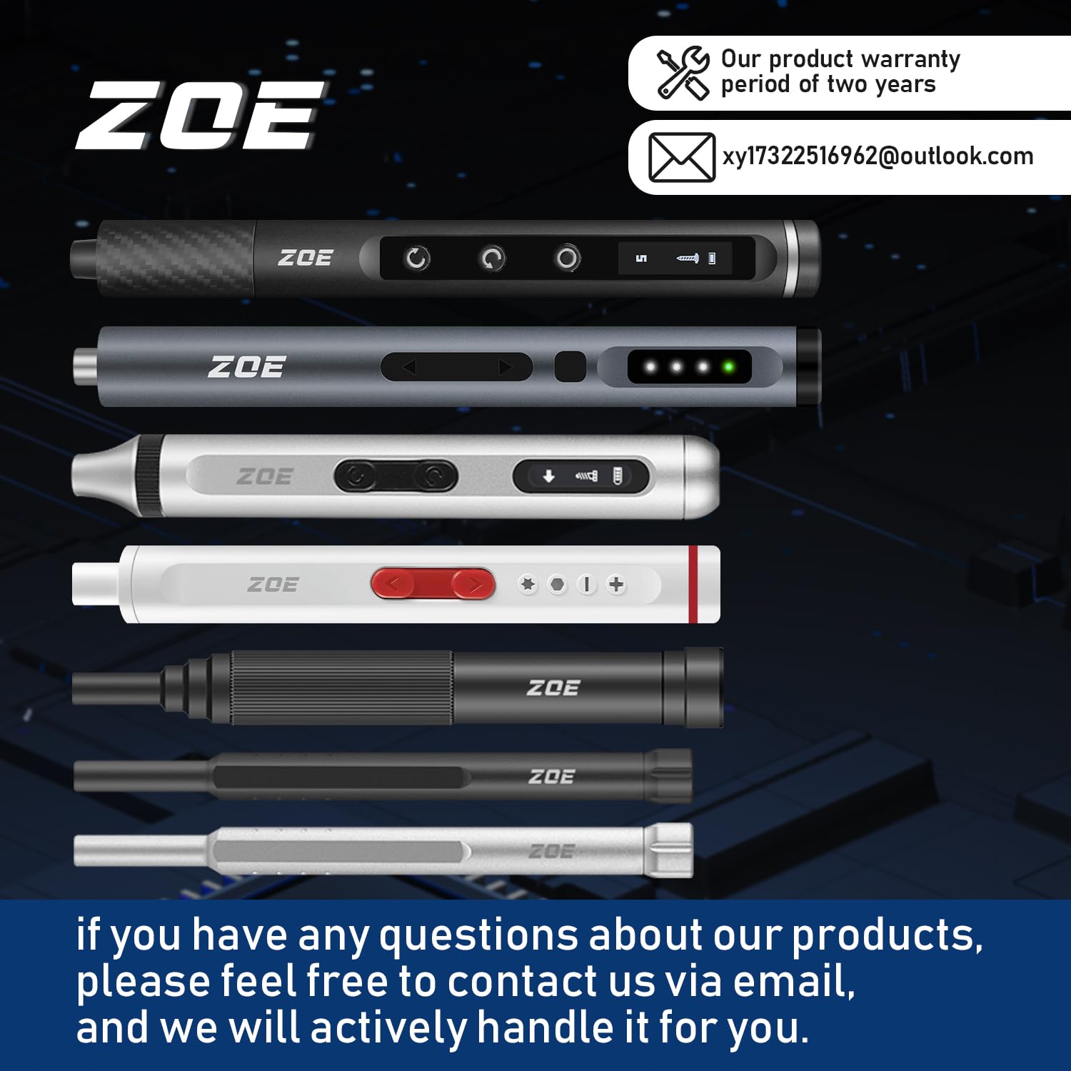 ZOE Mini Electric Screwdriver Set - 50-in-1 -9