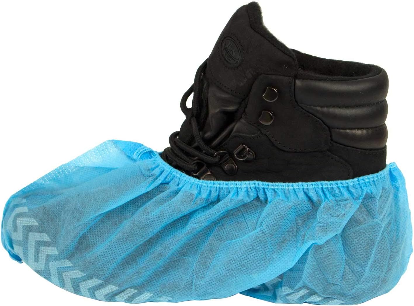RK Safety Disposable Boot & Shoe Covers - Durable & Water Resistant Most for for Medical, Construction, Workplace, Indoor Carpet Floor Protection,One Size Fits (500, Blue)