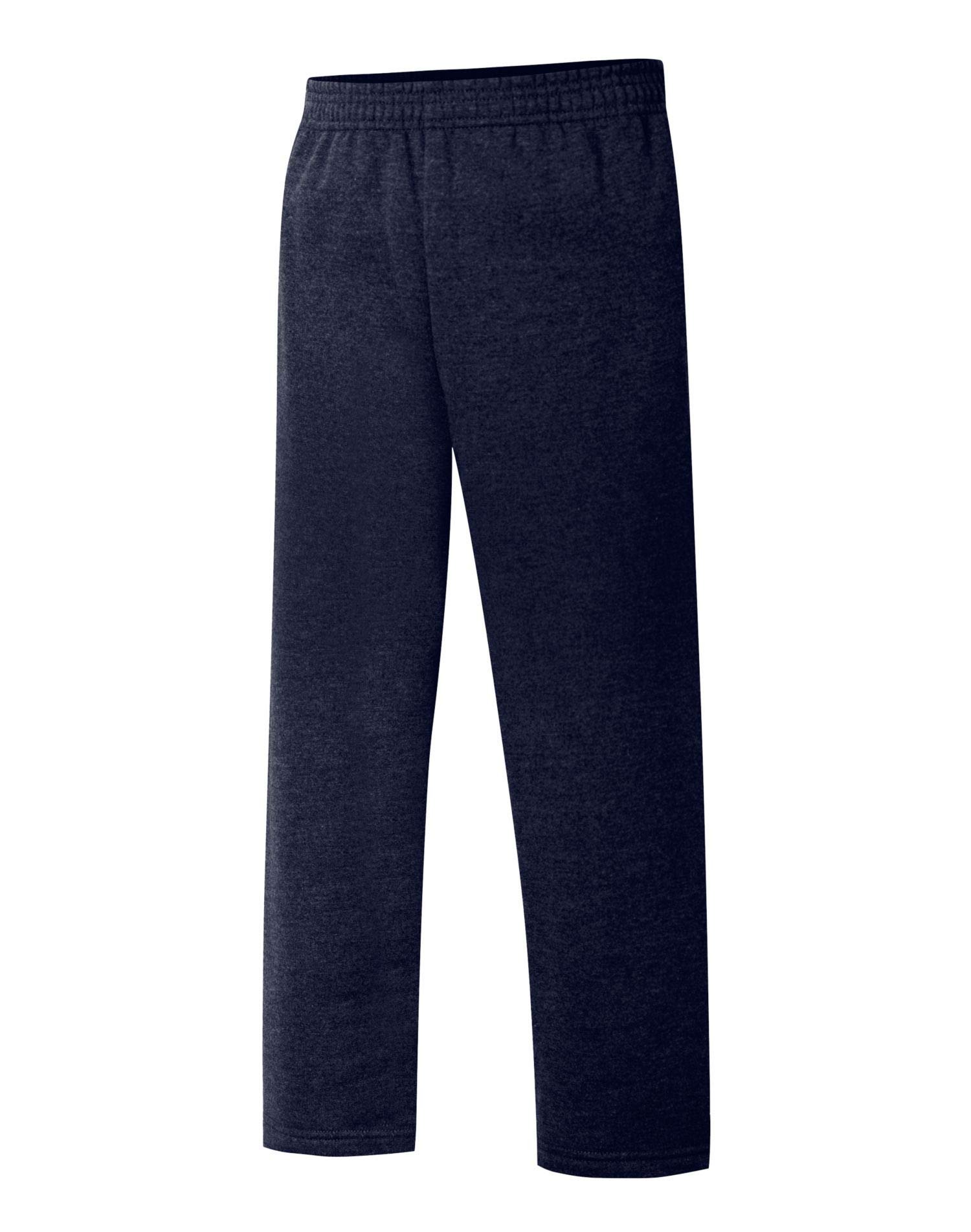 Hanes Ecosmart Open Leg Sweatpants, Midweight Fleece Pants with Pockets Pantalones para Niños