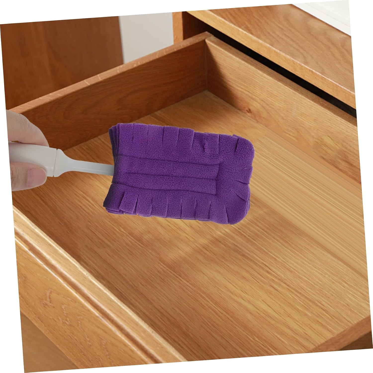 KICHOUSE 5pcs Reusable Duster Refills Replacement Heads for Multi Surface Cleaning Washable Microfiber Brush Pads for Ceiling Fans Hardwood Kitchen and Floor Dusting