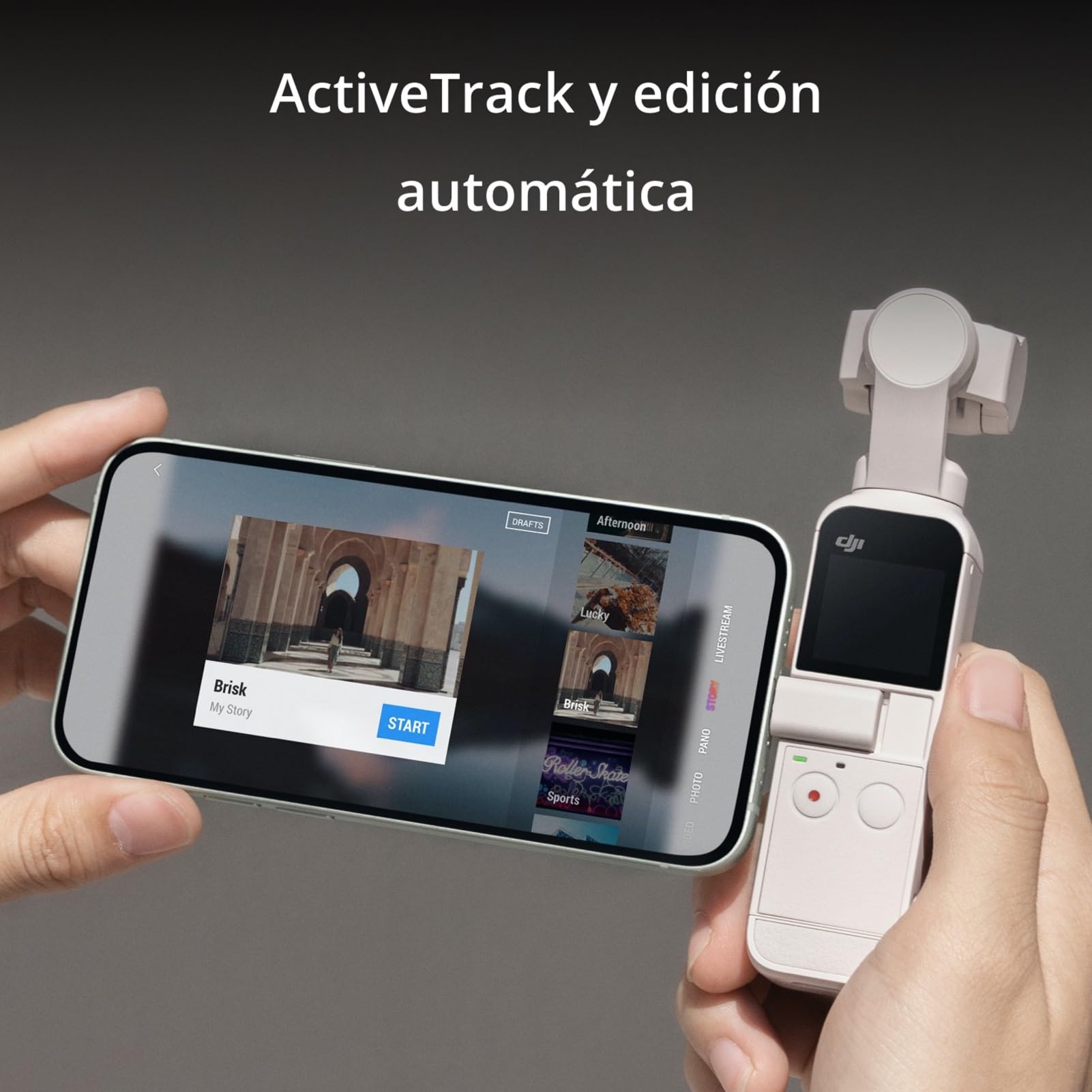 DJI Pocket 2 Combo - Cámara 4K con Estabilización en 3 Ejes, Vlog